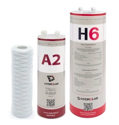 Zestaw filtrów wymiennych do dejonizatora Hydrolab Basic 5: prefiltr osadowy, filtr węglowy, filtr jonowymienny