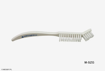Szczotka wygięta do czyszczenia narzędzi medycznych i kosmetycznych, sterylizacja w autoklawie, 17 cm, MEDBIT.PL