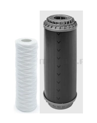 Zestaw filtrów do demineralizatora TECHNICAL 40 Hydrolab – prefiltr osadowy 5 µm + filtr węglowy GAC 10"