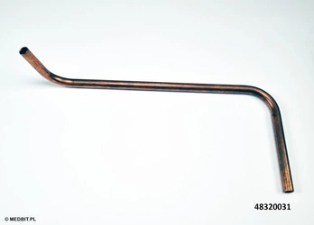Rurka miedziana generator–komora do autoklawu GETINGE K3/K5/K7 oryginalna, łącznik pary, kod GT48320031