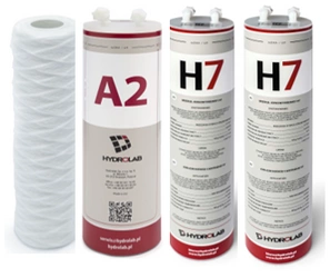 Zestaw filtrów do demineralizatora HLP 5/HLP 5p Hydrolab – prefiltr, filtr węglowy, jonowymienny