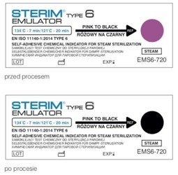 STEAM - Klasa 6 - Test paskowy STERIM Emulator klasy 6, 134/7 min. - 121/20 min. (250 szt.)